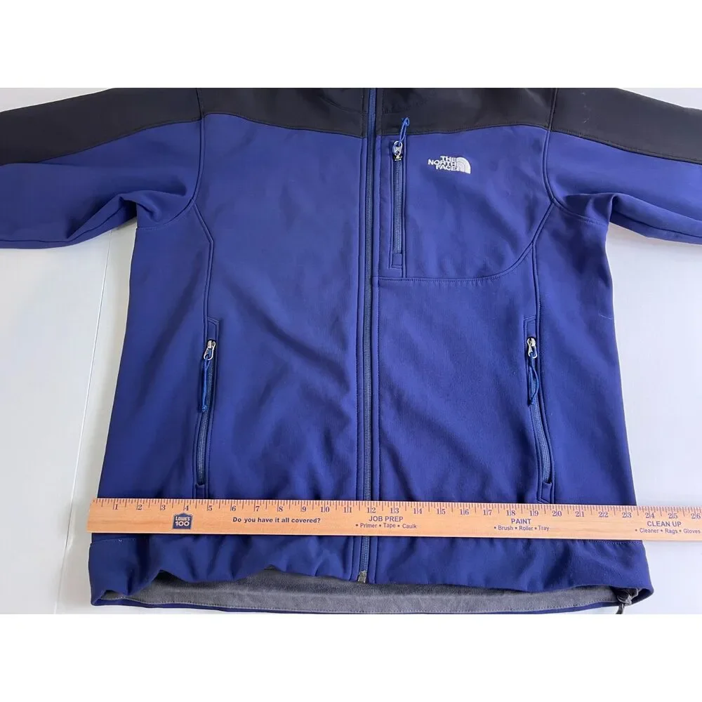 The North Face Men's Apex Soft Shell Jacket Blue Black Size L
